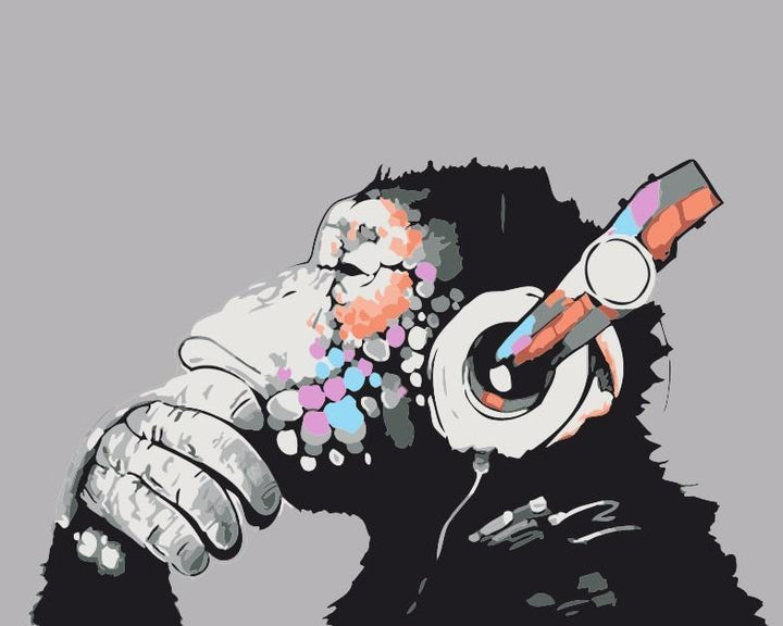 Chimp DJ - Van-Go Mal-etter-nummer Kit | Norvo