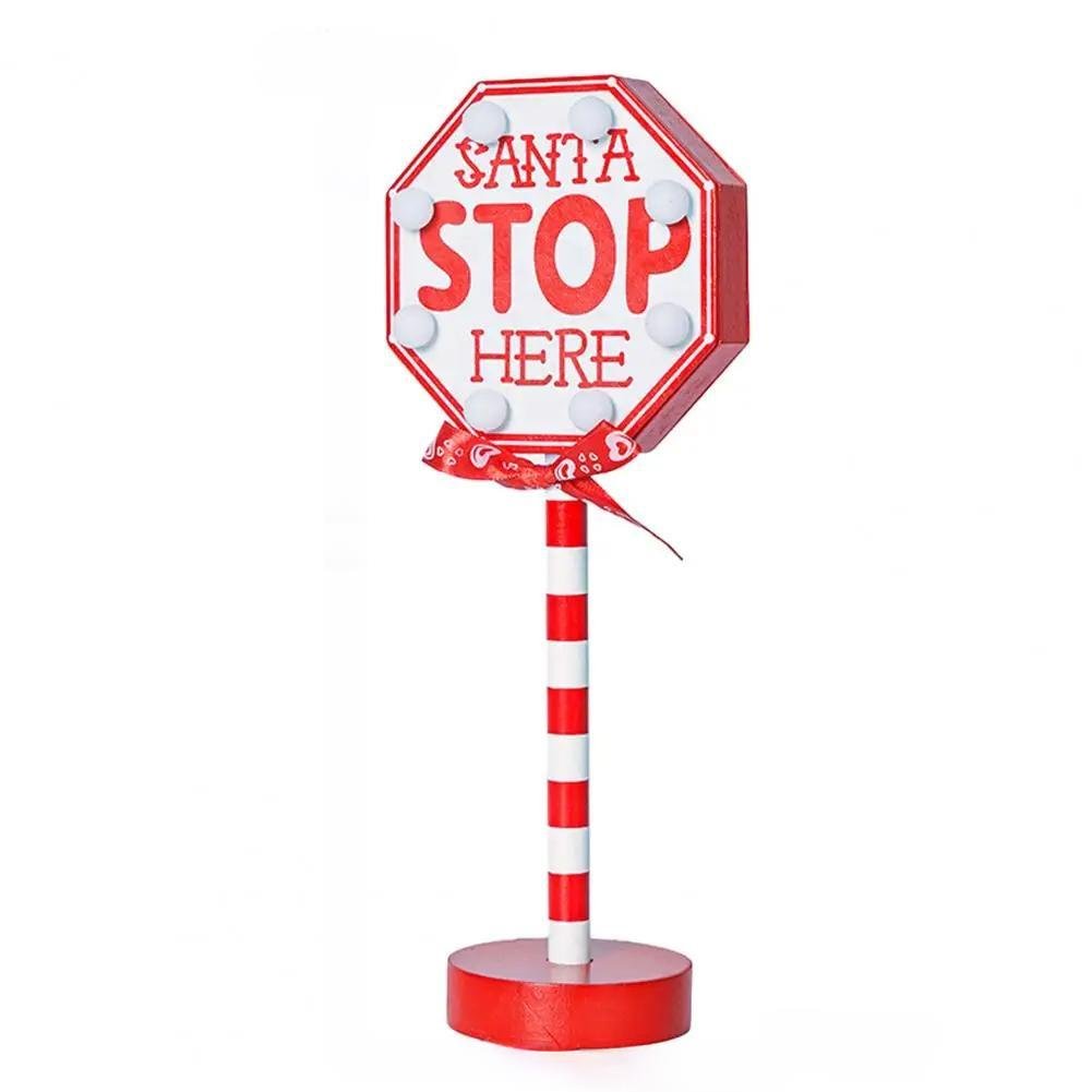 Norvo | Jule LED Tre Skrivebordsskilt Lys – Lag en Festlig Atmosfære for Dine Høytidfeiringer