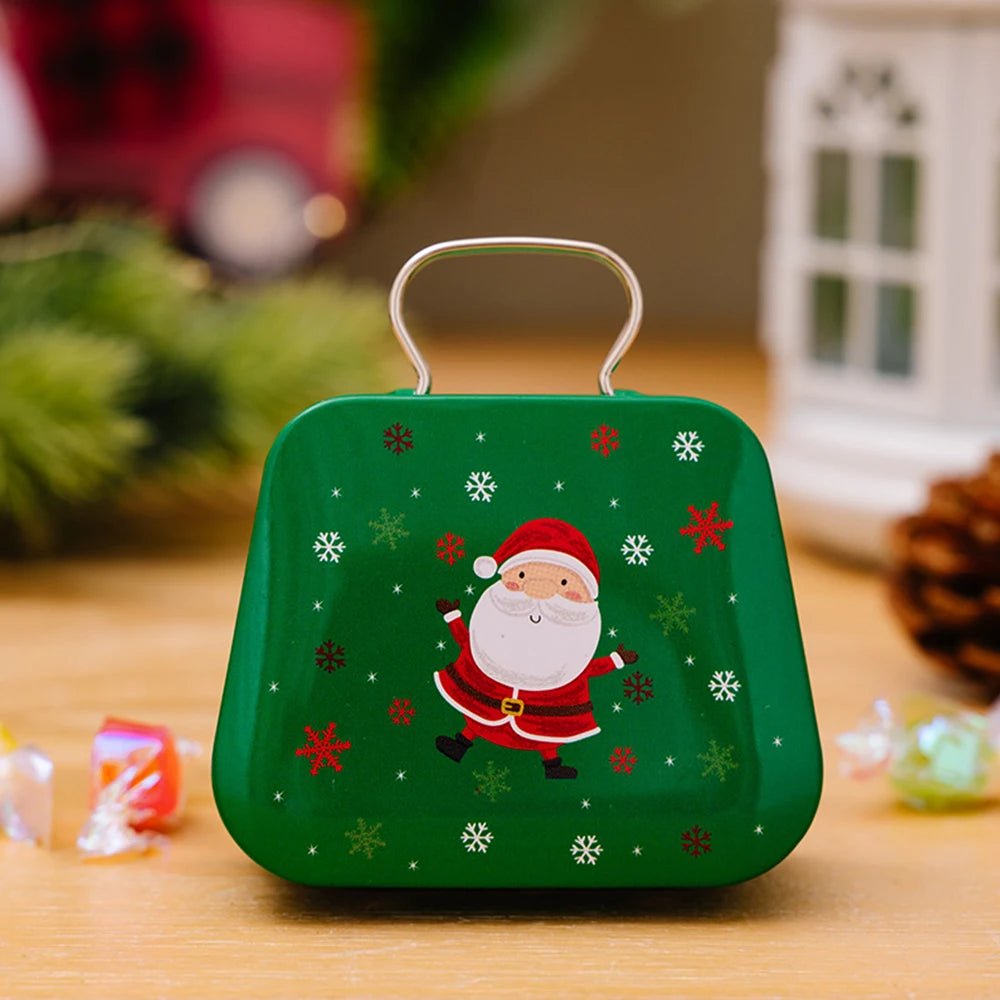 Norvo | Julesprekken gavebokssett – Sjarmerende metalloppbevaringsbokser med lokk for feriegodteri