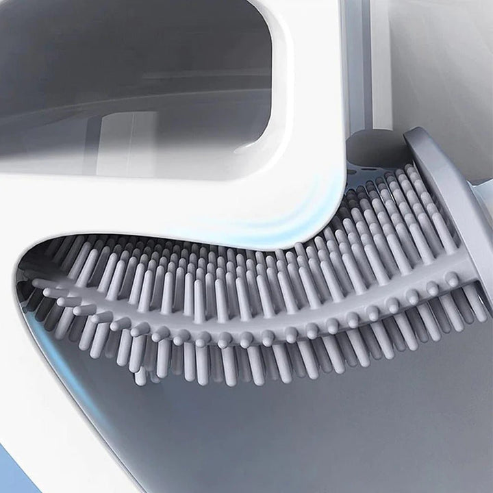 Norvo | CleanBrush – Hygienisk Silikon Toalettbørste med Veggfeste