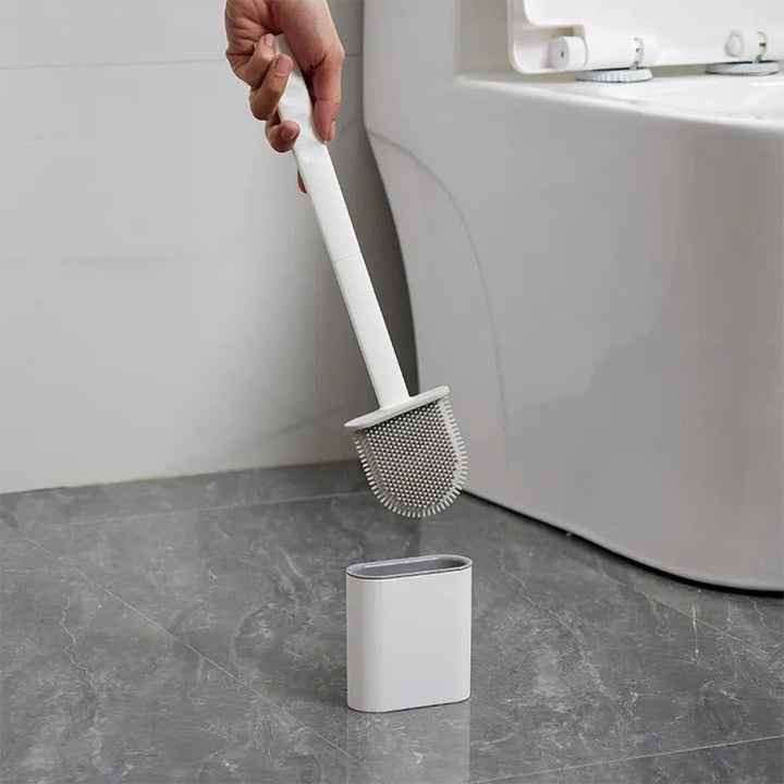 Norvo | CleanBrush – Hygienisk Silikon Toalettbørste med Veggfeste