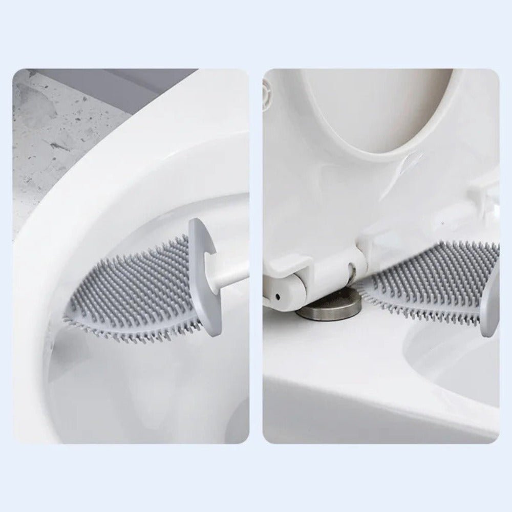 Norvo | CleanBrush – Hygienisk Silikon Toalettbørste med Veggfeste