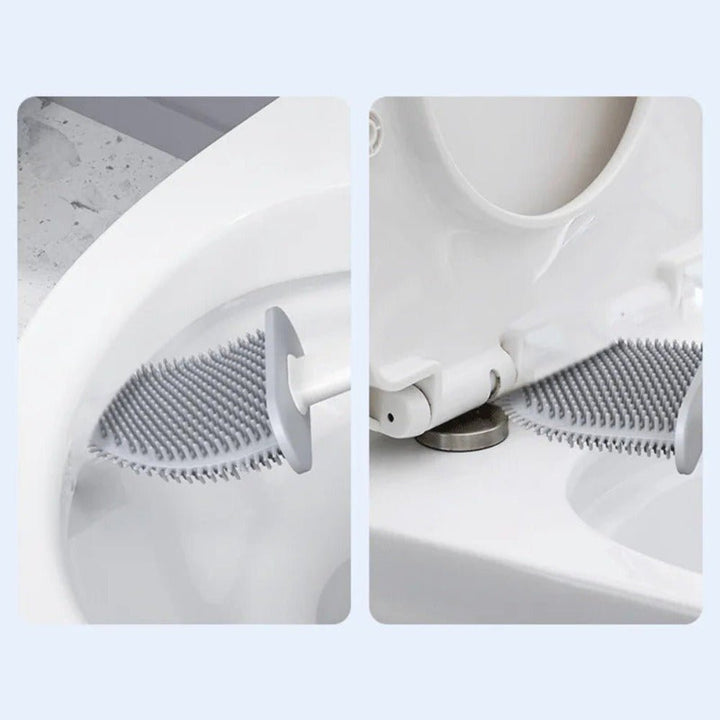 Norvo | CleanBrush – Hygienisk Silikon Toalettbørste med Veggfeste