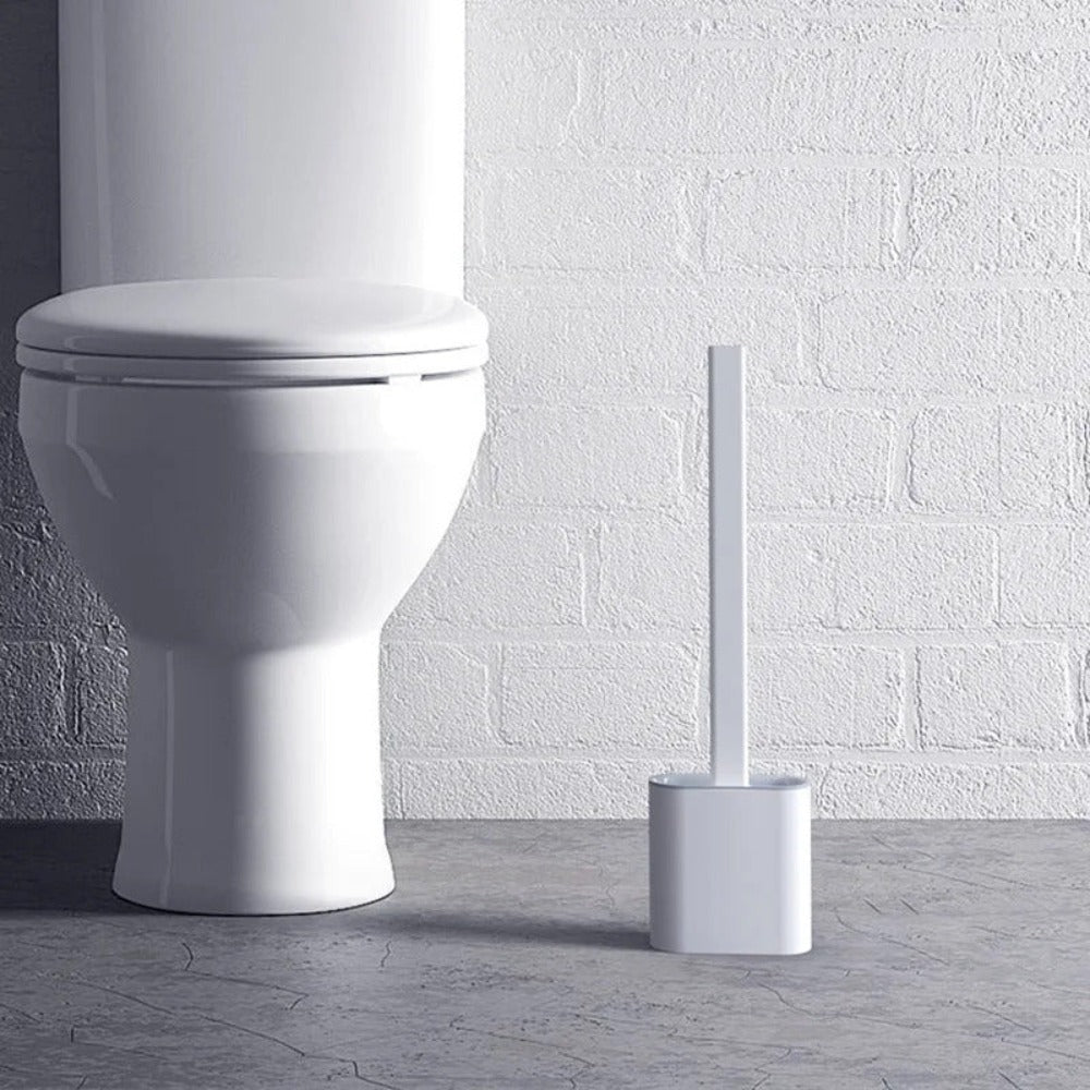 Norvo | CleanBrush – Hygienisk Silikon Toalettbørste med Veggfeste
