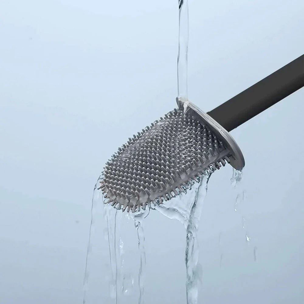 Norvo | CleanBrush – Hygienisk Silikon Toalettbørste med Veggfeste