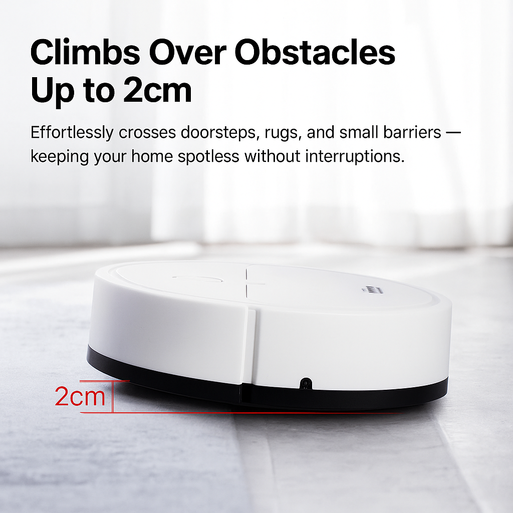 Norvo | 3-i-1 Robotstøvsuger | Kraftig Sugeevne, Smart Navigasjon & Ideell for Kjæledyreigere og Travle Husholdninger