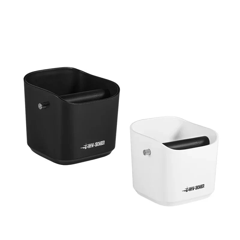 Kaffeslam Knock Box Firkantet Fjernbar Knock Bar og Sklisikker Bunn | Norvo