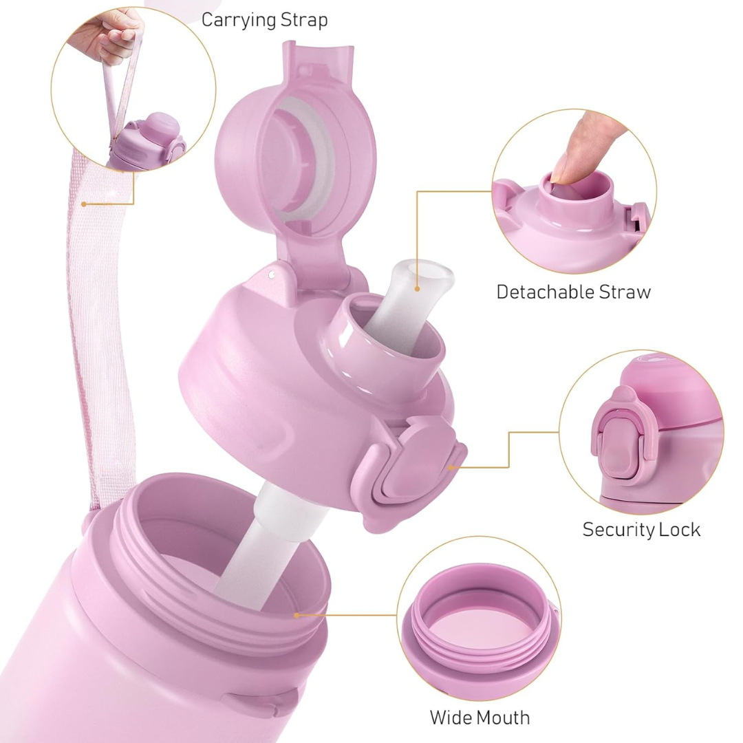 Norvo | Sammenleggbar 600 ml Silikon Vannflaske - Lekkasjesikker & BPA-fri