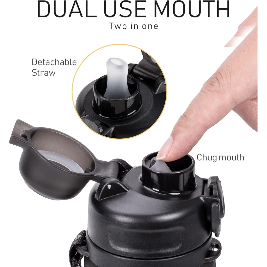 Norvo | Sammenleggbar 600 ml Silikon Vannflaske - Lekkasjesikker & BPA-fri