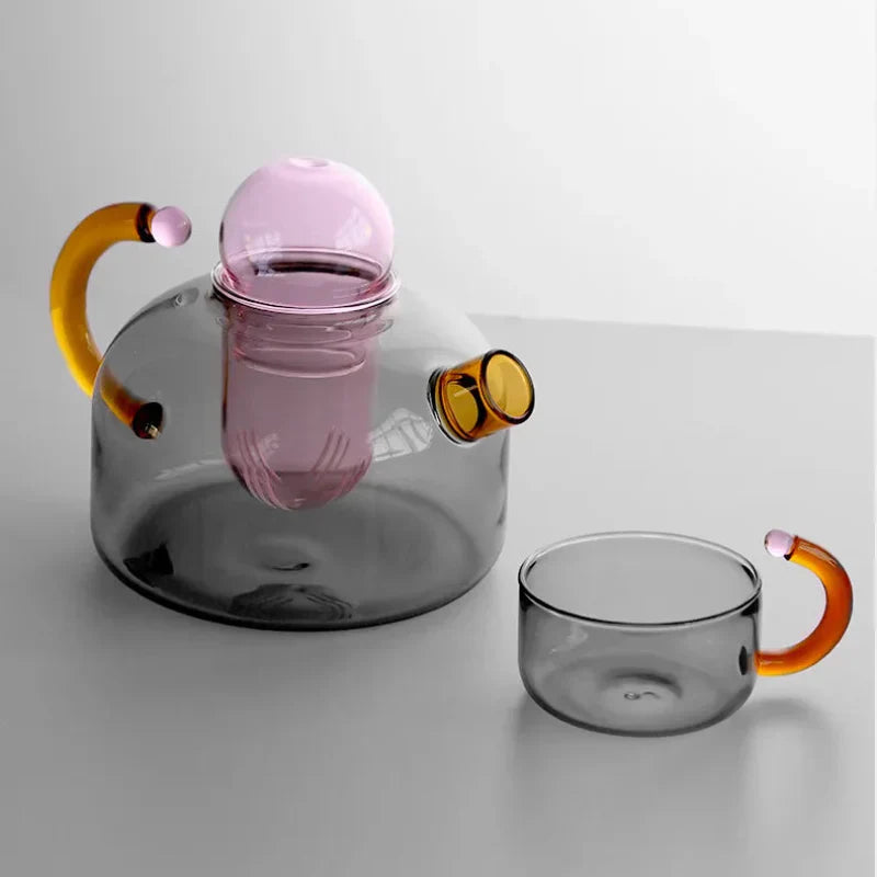 Norvo | Farge Bloom Glass Kjele & Kopp Sett