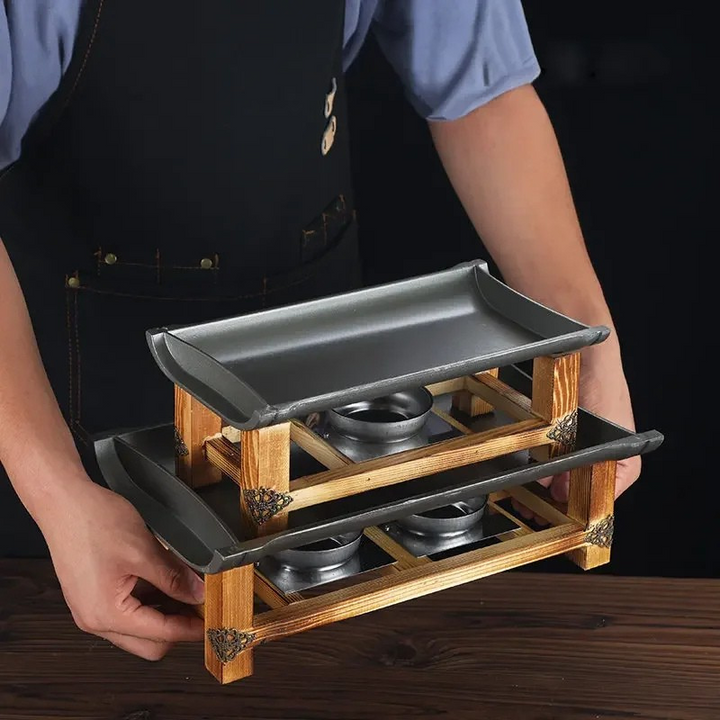 Kommersiell Non-stick BBQ Tallerken Bakepanne Grillet Fisk Jernplate | Norvo