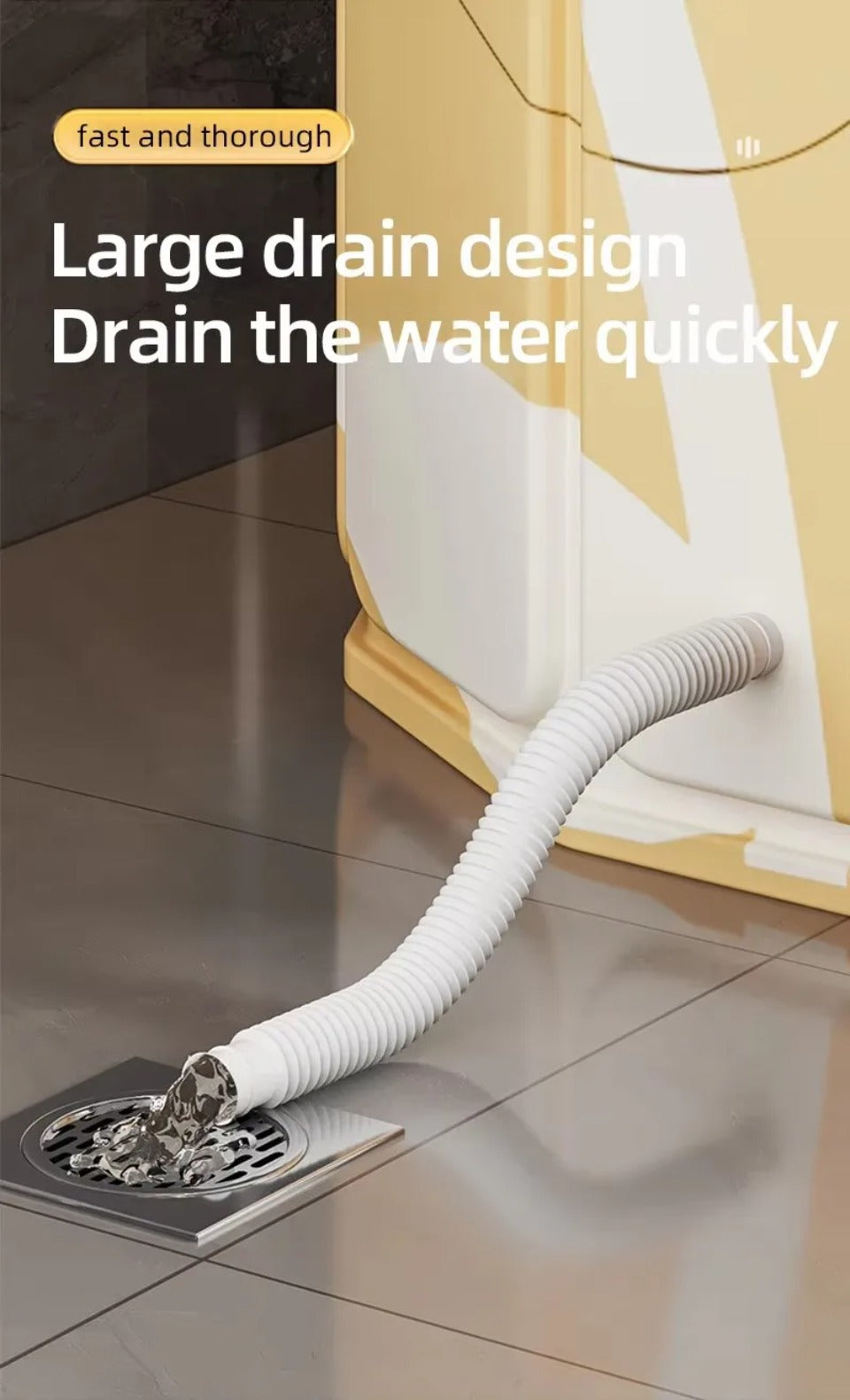 Norvo | Bærbar frittstående plast badekar for voksne