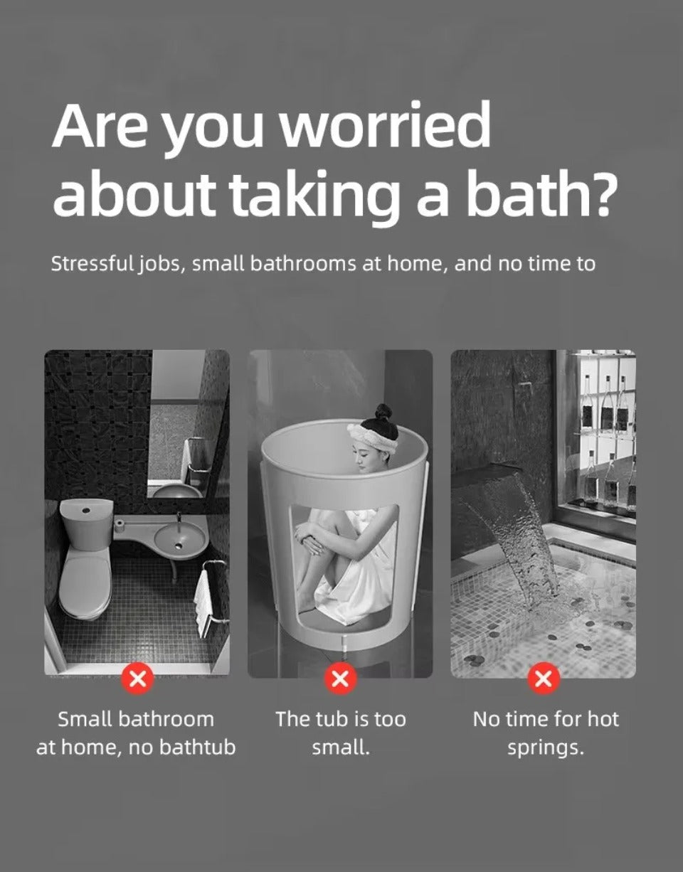 Norvo | Bærbar frittstående plast badekar for voksne