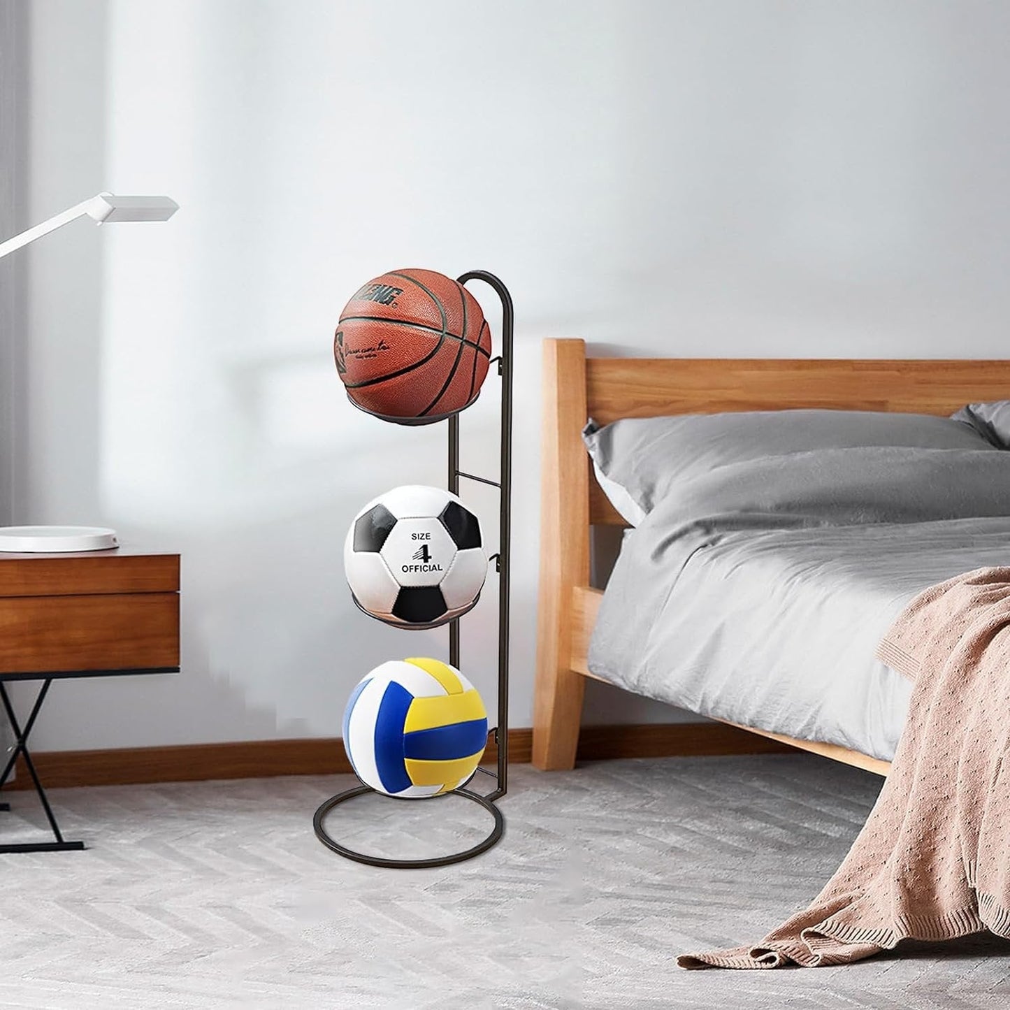 Norvo | Kompakt lagringsstativ for sportsballer og tilbehør - BallRack Pro