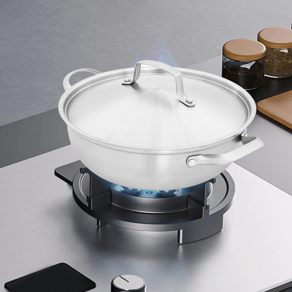 Norvo | CookSphere – Premium 26 cm Rustfritt Stål Gryte for Alle Varme Kilder