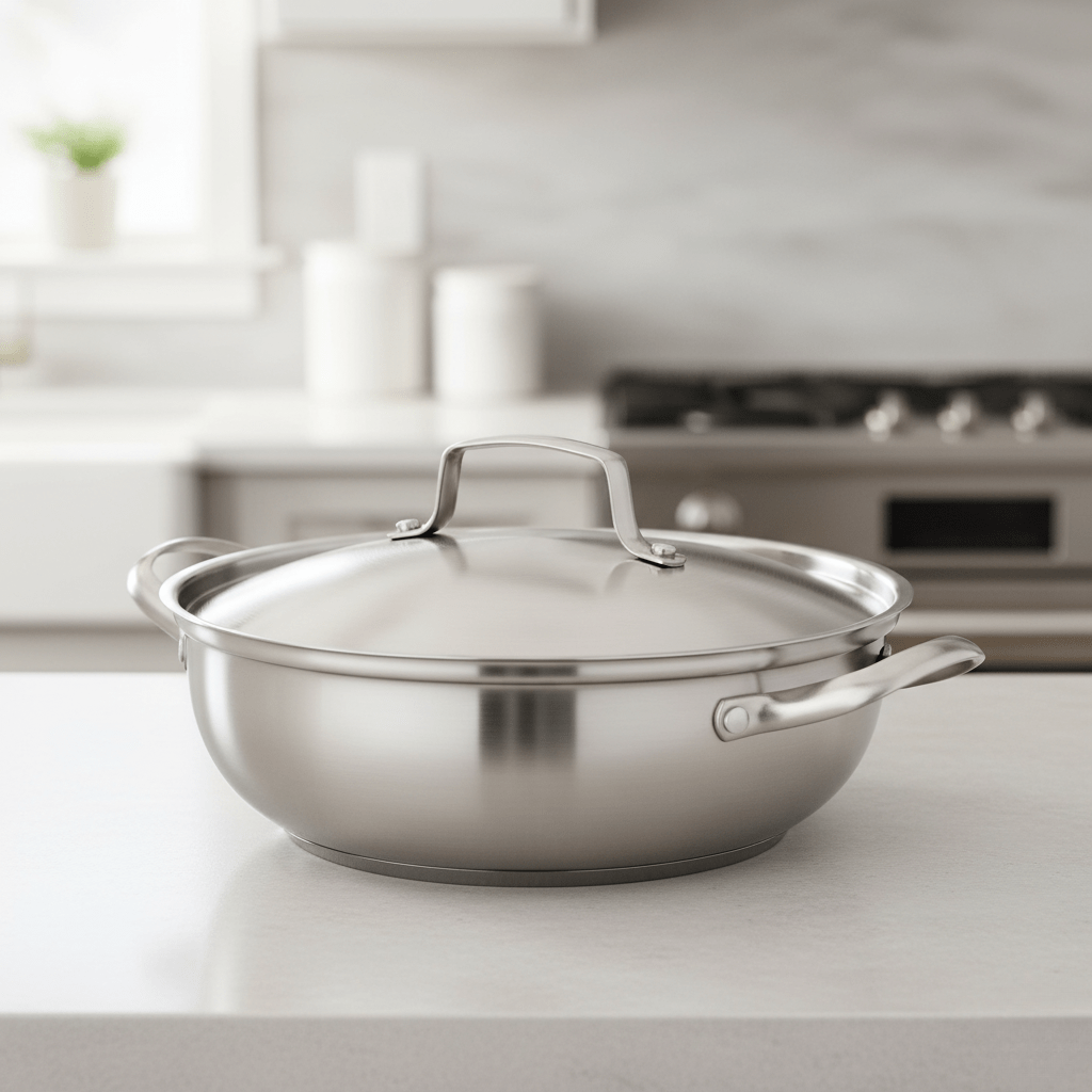 Norvo | CookSphere – Premium 26 cm Rustfritt Stål Gryte for Alle Varme Kilder