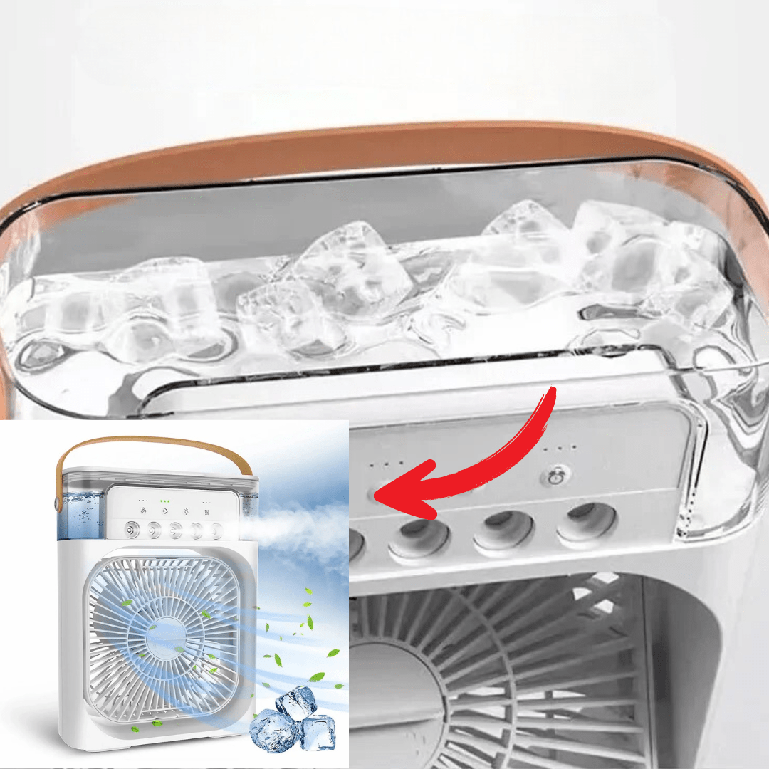 Norvo | ChillCube Compact – Desktop Evaporativ Mini Kjøler for Personlig Punktlindring