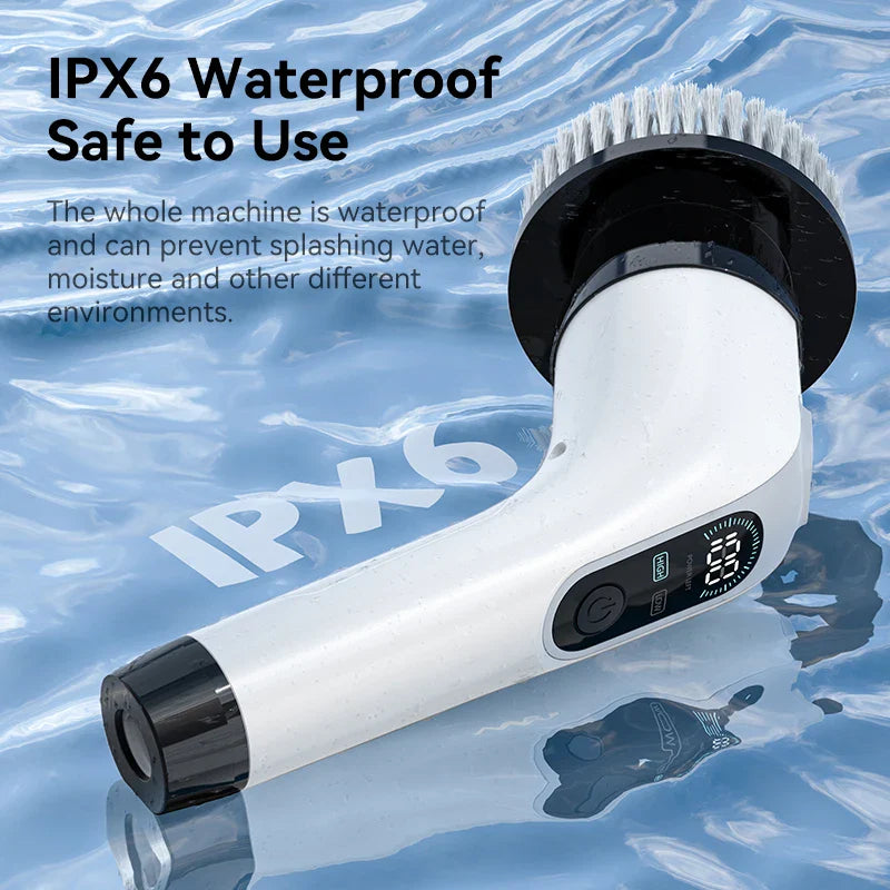 Frendorf | Trådløs elektrisk spin rengjøringsbørste med 7 vedlegg – Vanntett