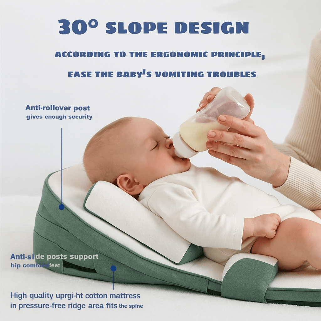 Norvo | CozyCradle pute – Side sleeper støtte med anti-refluks helling for nyfødte