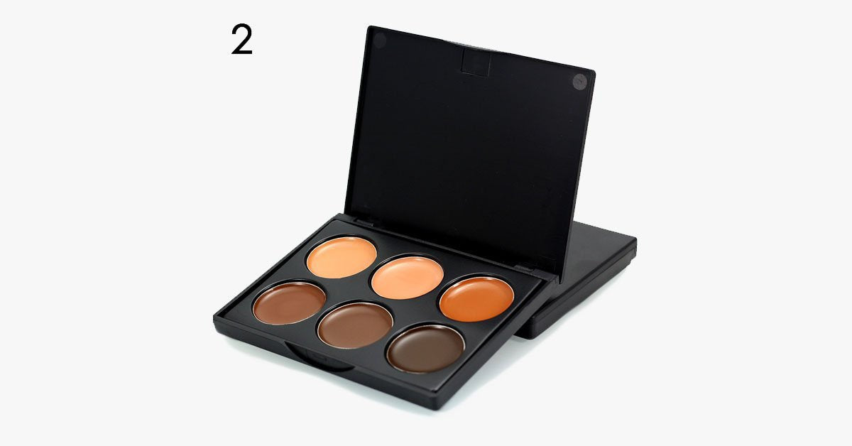 Norvo | 6 Farger Krem Contour Palette – Oppnå god dekning og et sømløst utseende