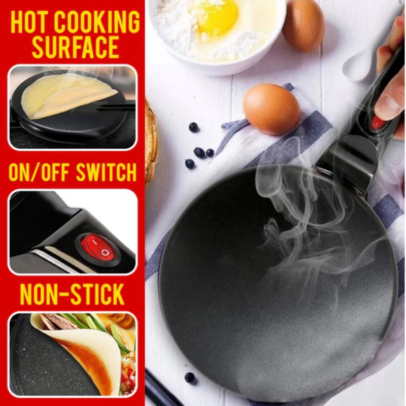 Norvo | 8-tommers non-stick elektrisk crepe maker