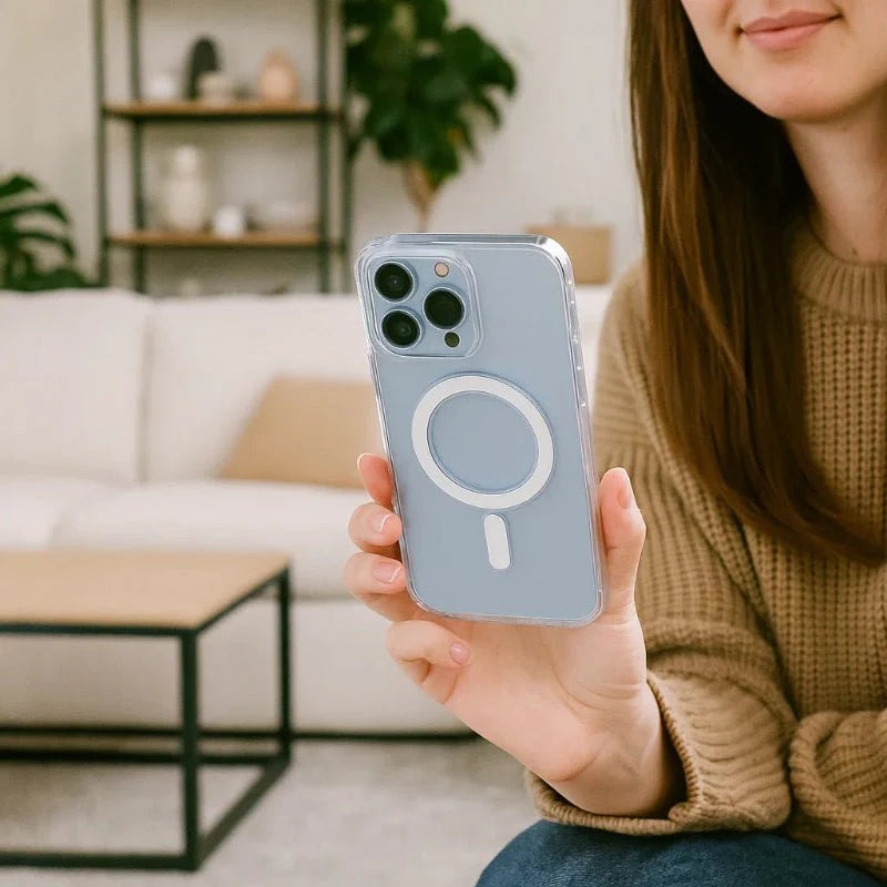 Norvo | CrystalMag – Klar MagSafe-kompatibel deksel for iPhone 11-17-serien