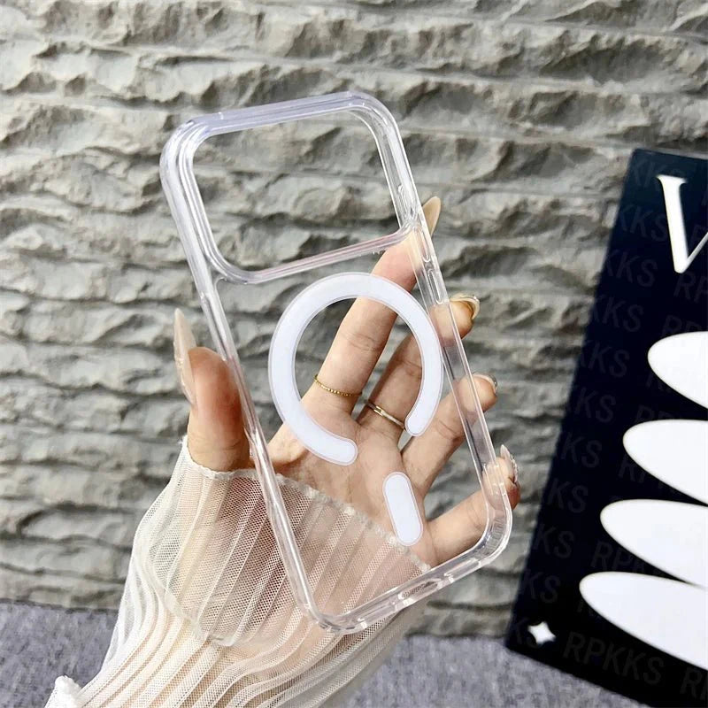 Norvo | CrystalMag – Klar MagSafe-kompatibel deksel for iPhone 11-17-serien