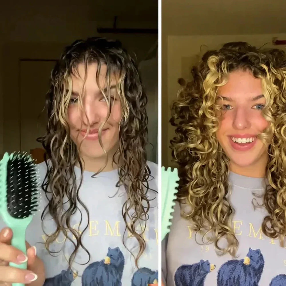 Norvo | CurlDefine | Anti-Frizz Utredningsbørste for Krøllete Hår