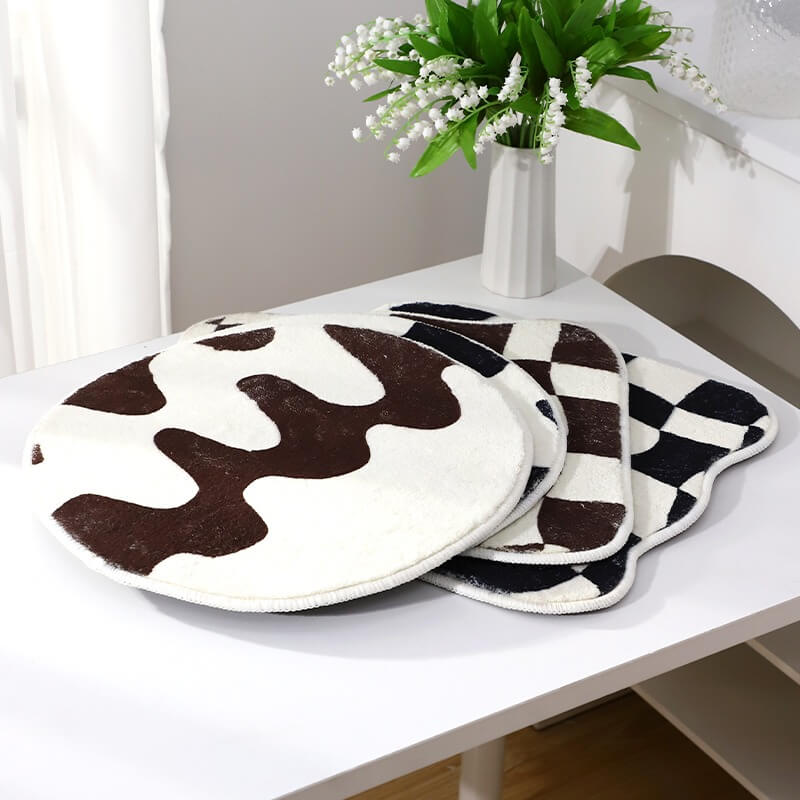 Norvo | Curvy Checker Mini Tuftet Teppe