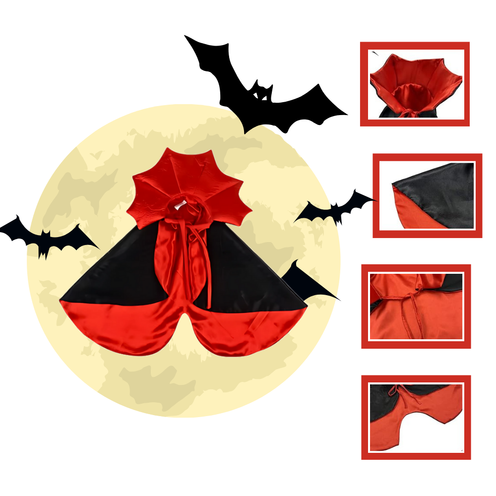 Søtt Dracula Halloween-Kostyme For Kjæledyr