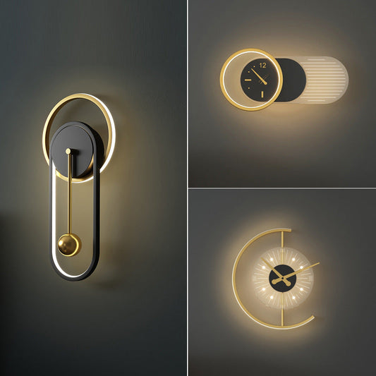 Norvo | Nordisk Minimalistisk Stille Klokke Vegglampe