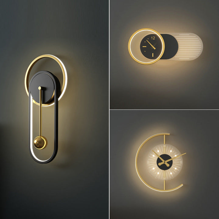 Norvo | Nordisk Minimalistisk Stille Klokke Vegglampe