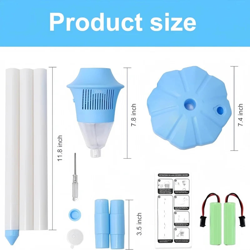 Norvo | Boblelampe med LED-lamper og musikk | Bærbar lekkasjesikker festdekor | 30×19cm