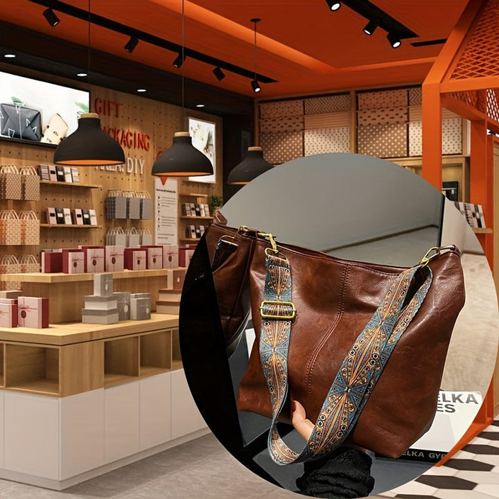 Norvo | CityPure PU Messengerbag – Hvit Urban Skulderveske med Glidelås
