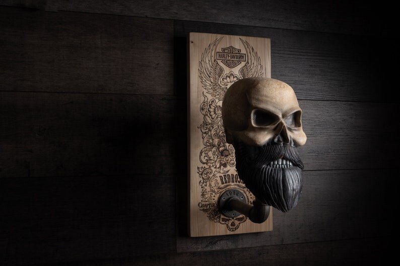 Norvo | Bearded Skull – Eagle Skull & Cross