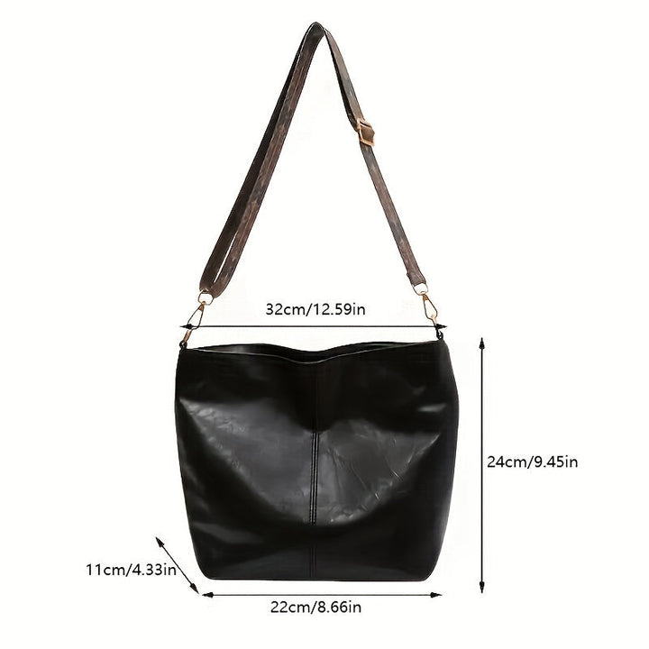 Norvo | CityPure PU Messengerbag – Hvit Urban Skulderveske med Glidelås