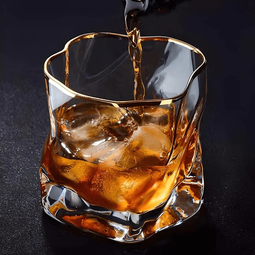 Texturert Whiskey Glass 2-delt Sett Norvo