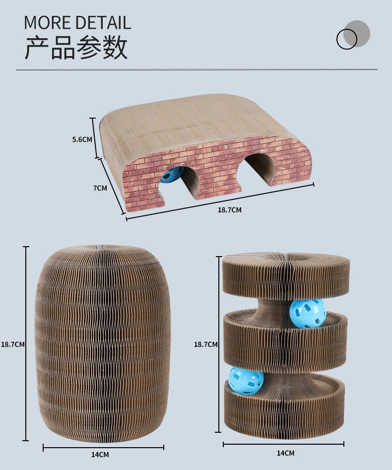 Norvo | Magisk Katteklorebrett (med ball)