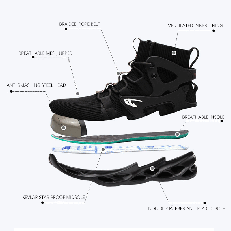 Norvo | Lettvektige, pustende arbeidssko med ståltå