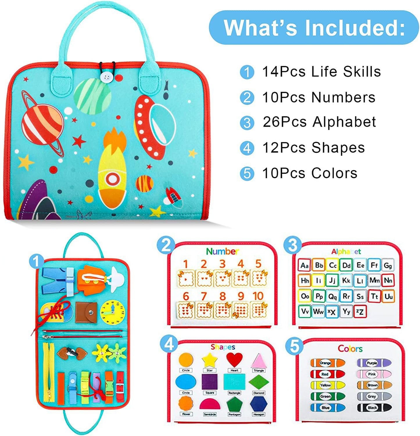 Norvo | Småbarn Busy Board | Førskole læringsaktiviteter |