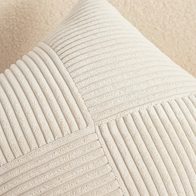 Norvo | NordLiv Putetrekk Sett | Boho Stil | Myk Cord | 2 stykker, 45×45 cm, 50x50cm