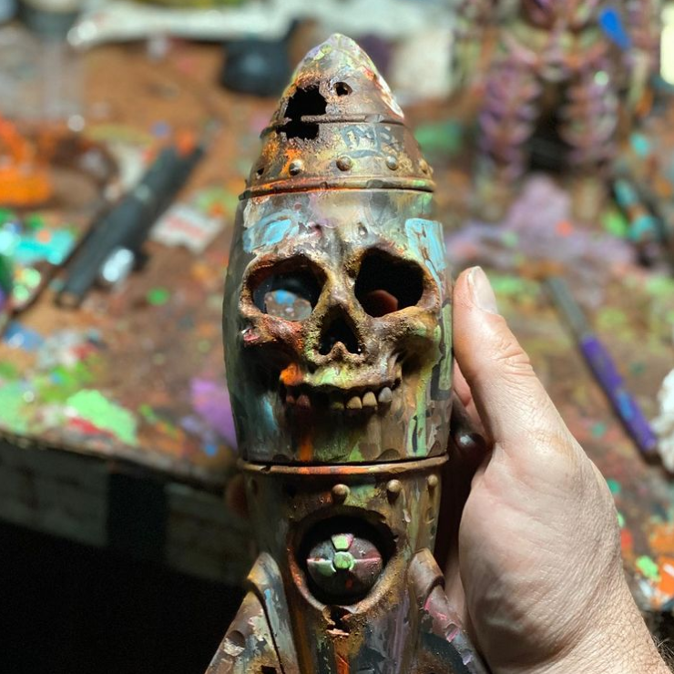 Norvo | The Skull Bomb - Lite Kjernekraft Hodeplagg Dekor