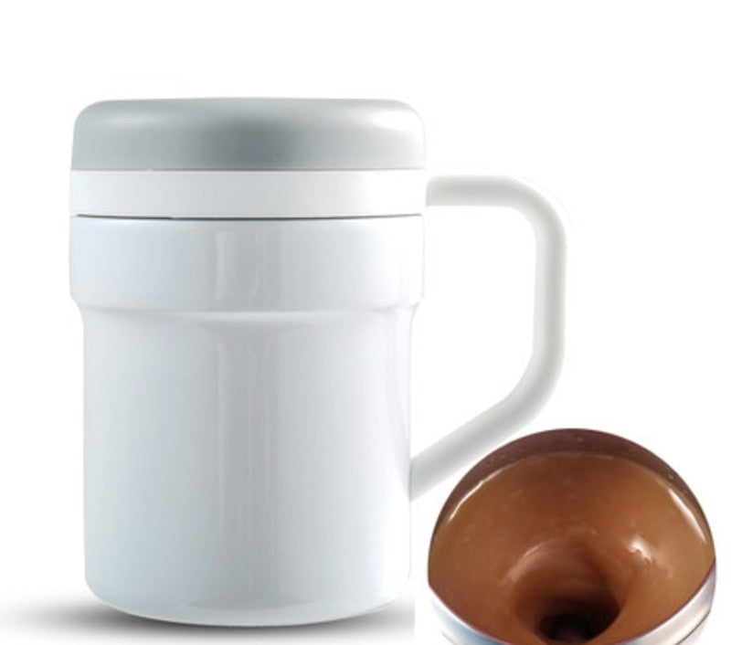 Norvo | Magnetisk Selvrørende Kopp, Ingen Batteri, Bryter og Skje, for Kontor, Hjem & Reisemål