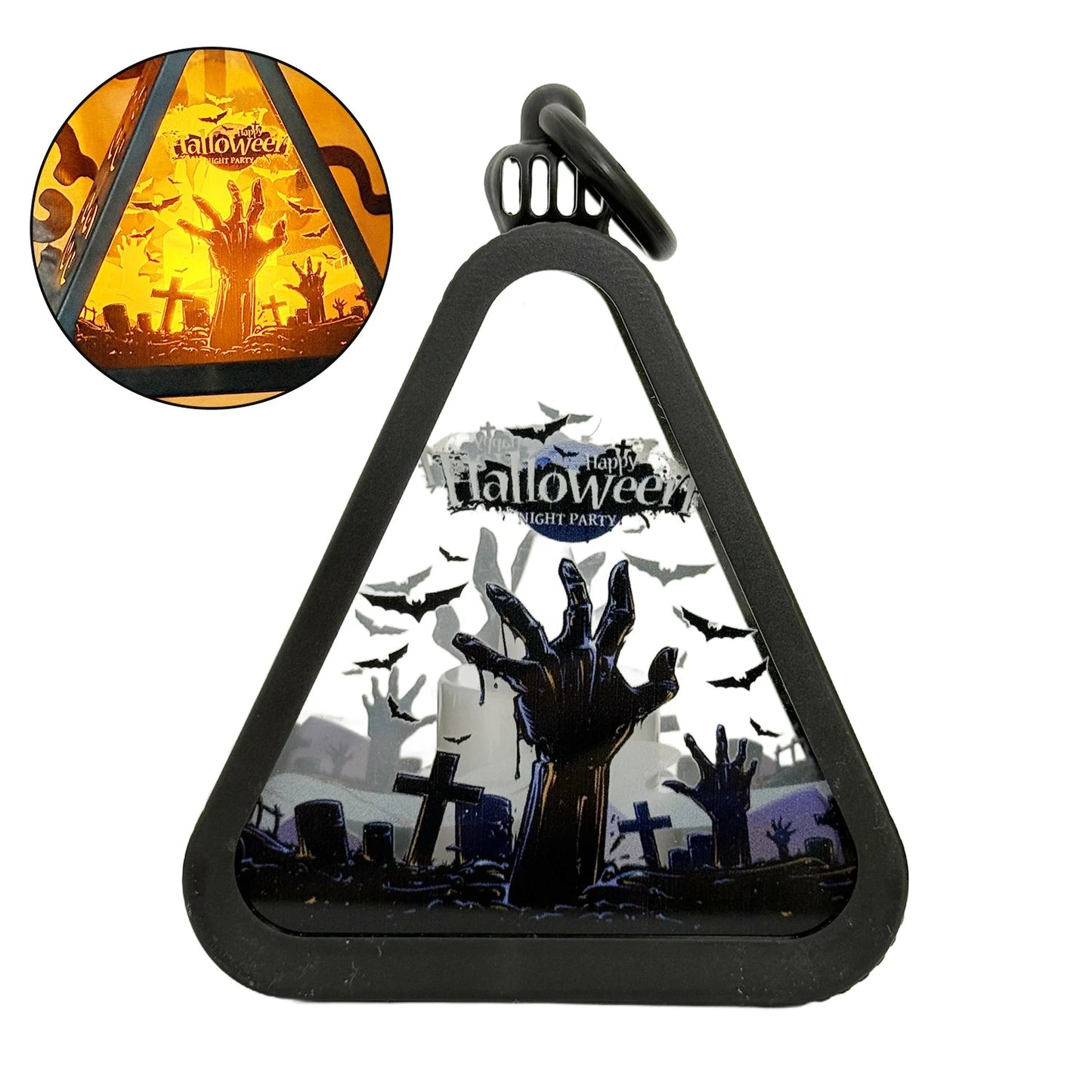 Norvo | Halloween Dekor Triangel Bordlampe