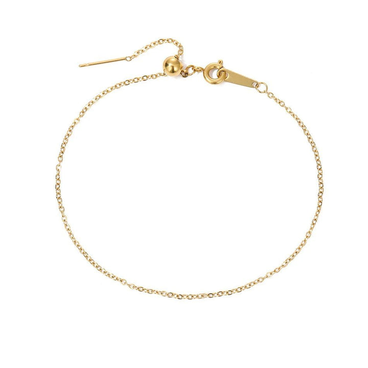 Norvo | Delikat Kjede Diamant Initial Armbånd