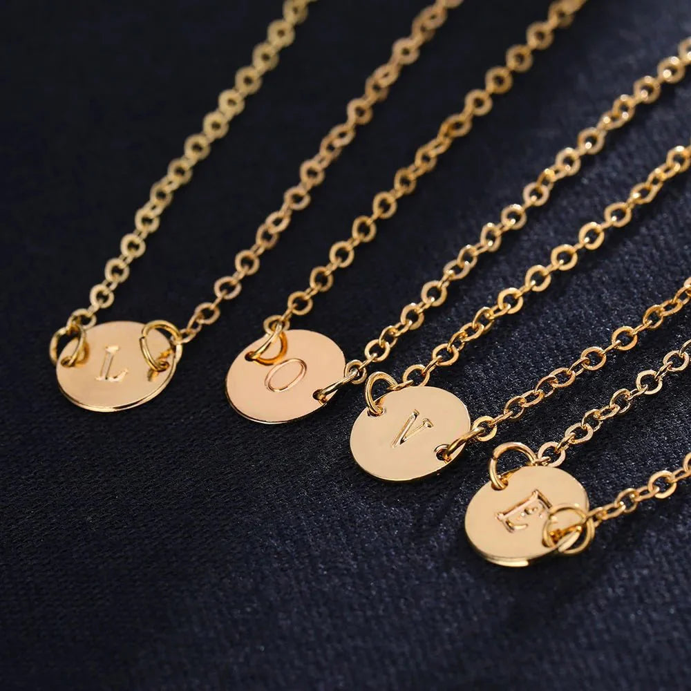 Norvo | Delikat Kjede Bokstav Initial Charm Armbånd