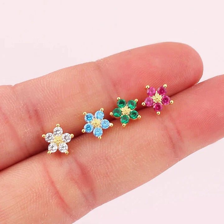 Norvo | Delikate diamantblomster armbånd og øredobber