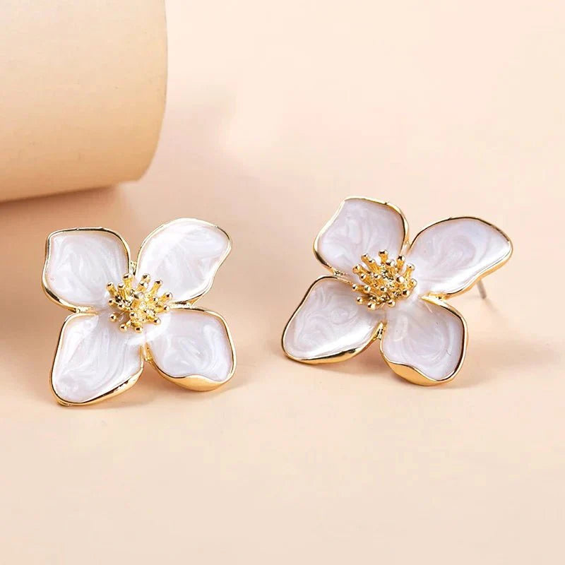 Norvo | Delikate blomster hibiskus øredobber