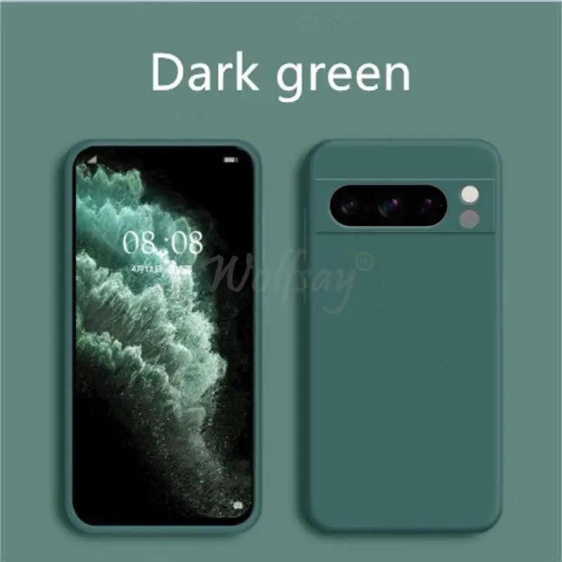 Luksus silikonsjokkbeskyttelsesdeksel for Google Pixel 8 Pro 8A 7A 7 6A 6 Pro beskyttende TPU-deksler