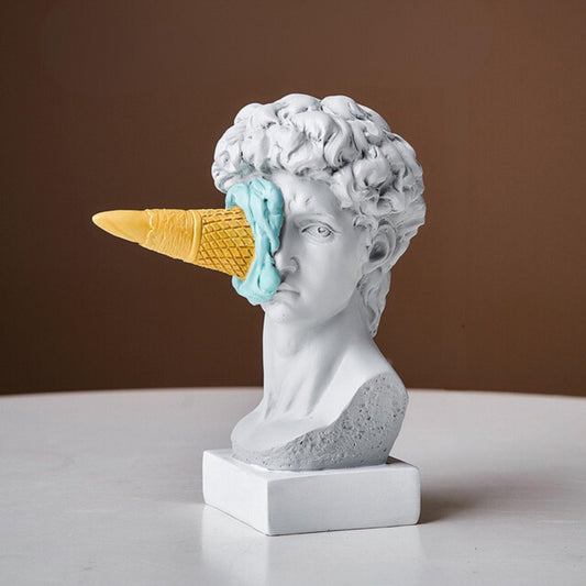 Norvo | Frendorf Figur Ansikt Iskrem Kunst Skulptur